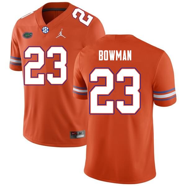 NCAA Florida Gators Demarkcus Bowman Men's #23 Nike Orange Stitched Authentic College Football Jersey LQO5064EK